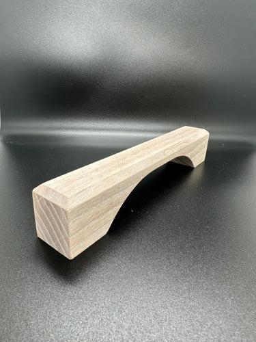 Balkongriff Linea - Esche - geölt - weiss